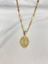 SAN JUDAS DIAMOND OVAL NECKLACE