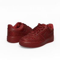 Image 4 of Crimson Rose Drip Air Force 1 