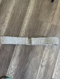 Image 3 of Silver shorts with belt 