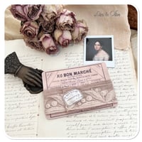 Image 1 of 1m of vintage french lace on a vintage style french postcard 5cm wide 