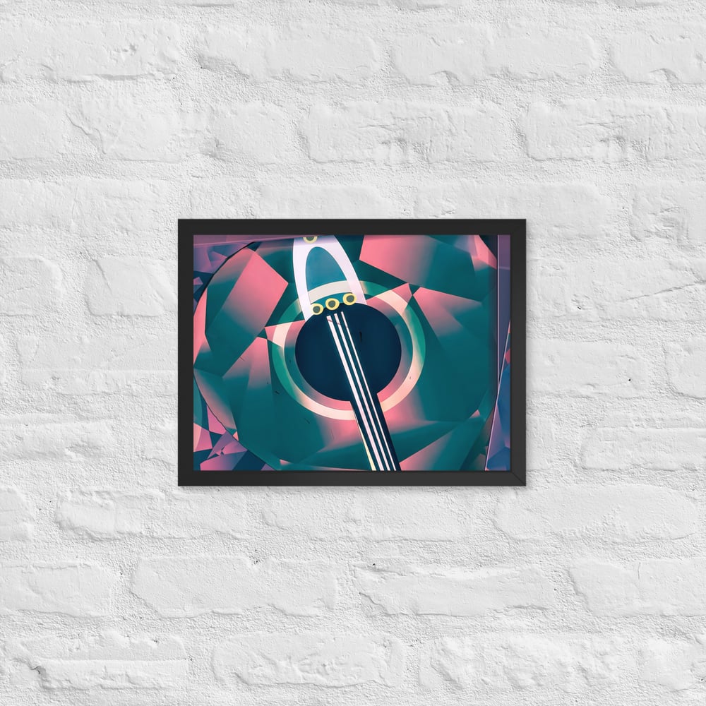 Guitar Shapes - Framed poster