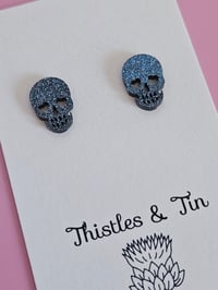 Image 1 of Back Glitter Skulls - SKU 581