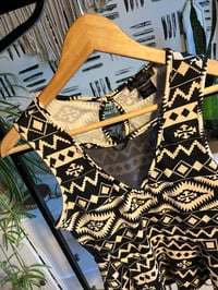 Image 2 of tribal peplum sheer top 