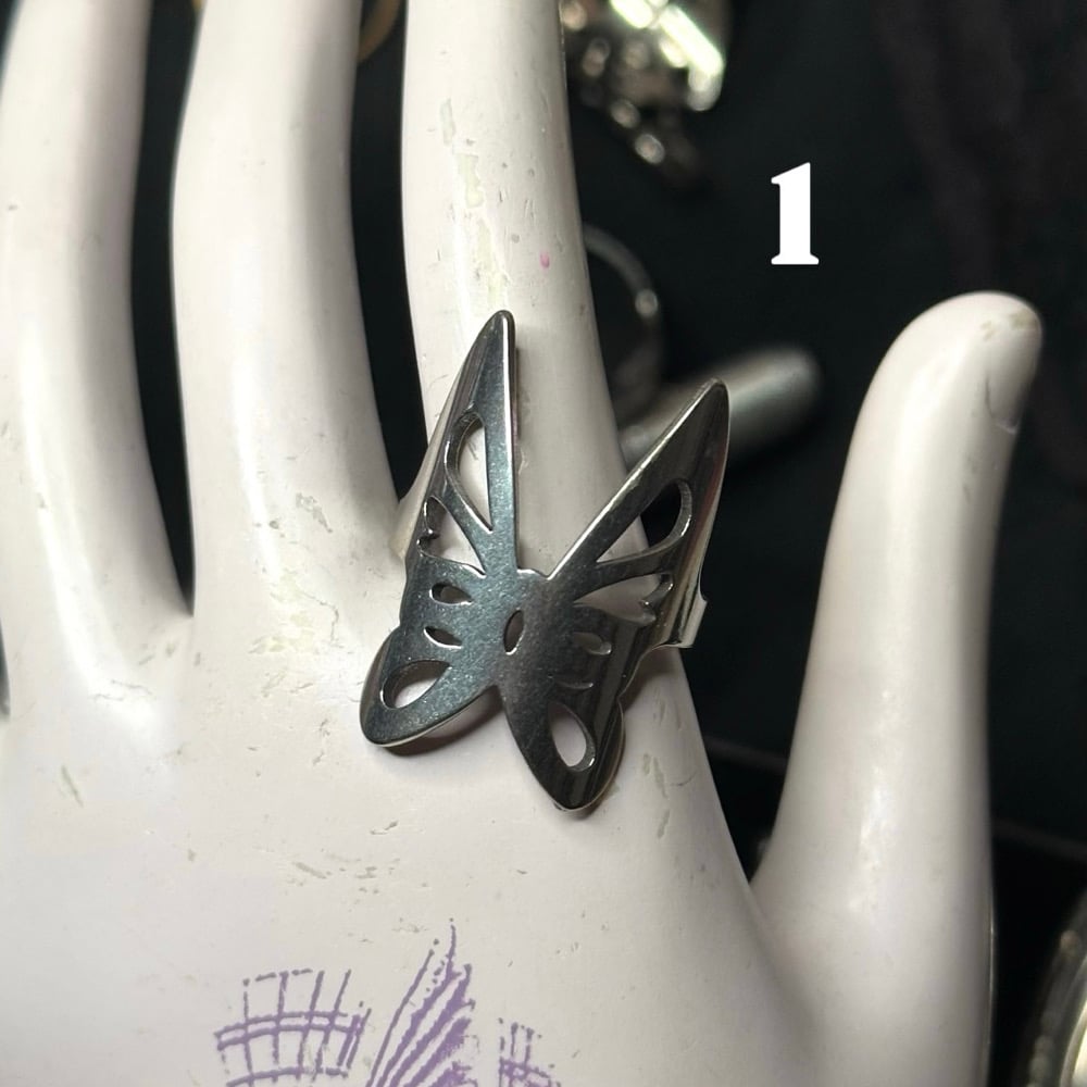Image of butterfly rings