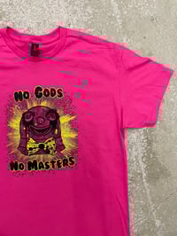 Image 8 of Mr Blobby No Gods No Masters Gildan short sleeve