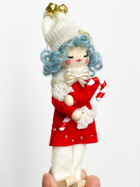 Image of Classic Peg Doll Ornament #1
