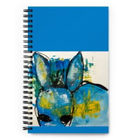 Image 1 of Spiral notebook Horse Blue