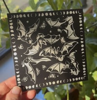 Bats Square Postcard Print