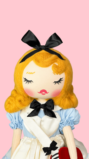 Image of CLASSIC ALICE INSPIRED MEDIUM ART DOLL 