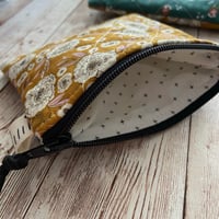 Image 5 of "Golden Hour” Mini OR Medium Quilted Zipper Bag