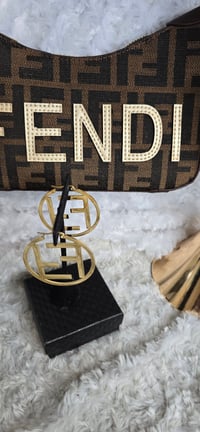 Image 2 of Fierce & Fab crossbody w/ hat & Hoops