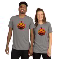 Image 5 of Short Sleeved T-shirt (Adult M/F) - Classic Jack O Lantern