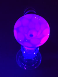Image 7 of Purple UV Reactive 14mm Slide With Horn 