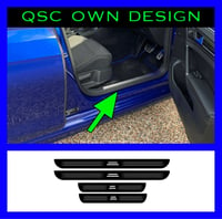 Image 1 of X4 Vw Golf Mk7/7.5/mk8 Decorative Door Sill Stickers 