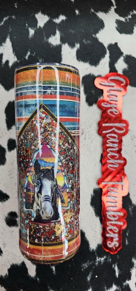 Image of 20 ounce serape war horse