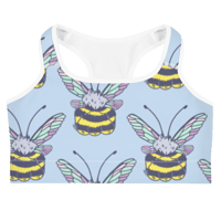 Image 1 of Bumblebee Boobies Sports bra