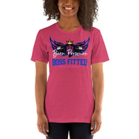 Image 4 of BOSSFITTED Pink and Blue Born Pressure Unisex T-Shirt