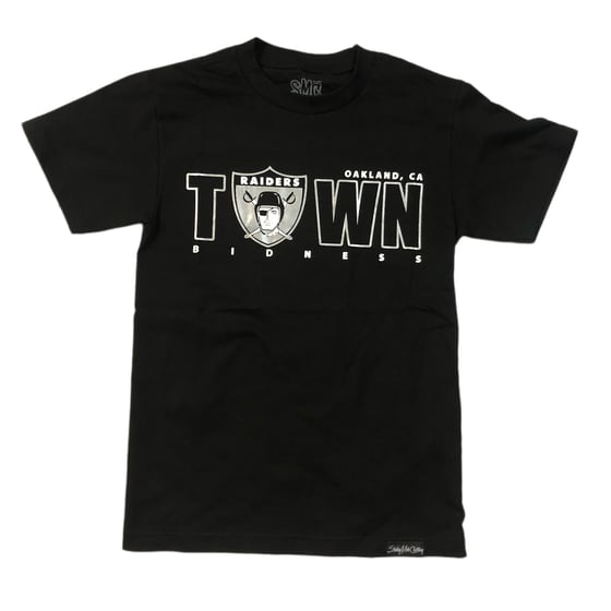 Image of Town Bidness Raiders Edition shirt (Black/Silver)