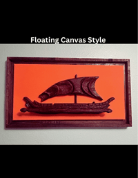 Image 2 of Witco Inspired Polynesian Outrigger Canoe Wall Art | Mid Century Tiki Decor | 