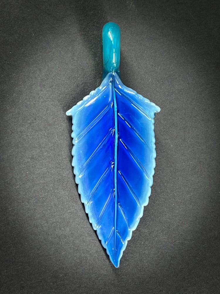 Image of Ice Blue Leaf Pendant