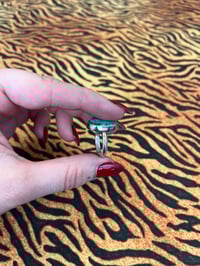 Image 2 of Sterling silver ring with turquoise size 53