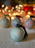 Marbled Ornaments - Jolly
