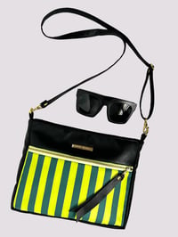 Image 1 of Green stripes crossbody