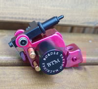 Image 5 of lightweight aluminium sidewinder tattoo machine candy red