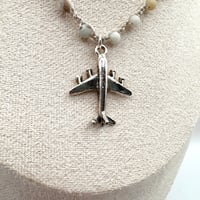 Image 3 of Amazonite Airplane Necklace