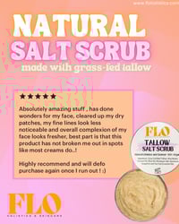 Image 3 of Tallow Salt Scrub - Face and Body Exfoliator