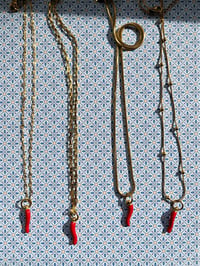 Image 3 of CHILLI PENDANT NECKLACE 