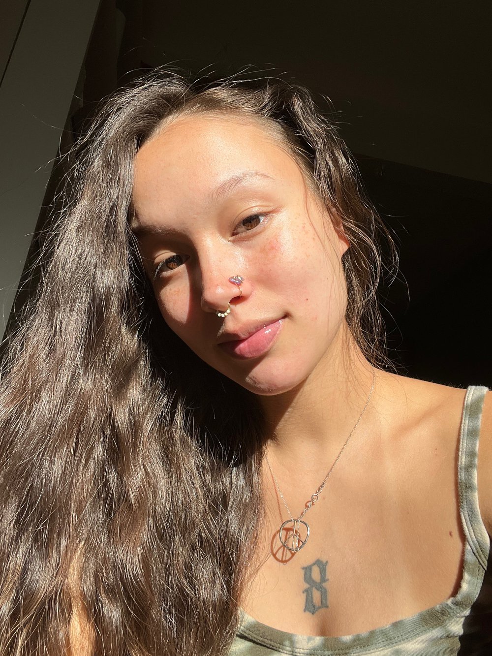 Image of Green Aventurine Nose Cuff