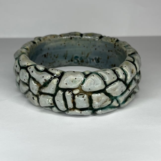Dark Cobblestone Bracelet - 8 in Inner Diameter