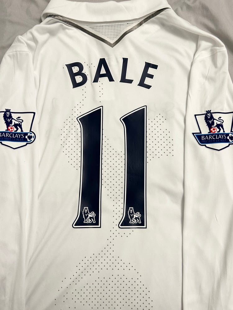 Image of Tottenham Hotspur "BALE 11" Home Long Sleeve shirt + PL patches (XL)