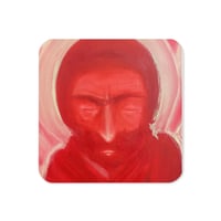 Red Jesus Cork-back coaster