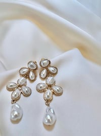 Pearl Antique Dangle Earrings