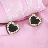 Sparkle heart earrings 