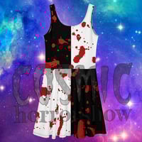 Image 1 of Black n White Bloody Skater Dress