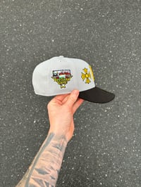 Image 2 of YELLOW BRIM TRI TONE PITTSBURGH PIRATES CUSTOM FITTED CAP