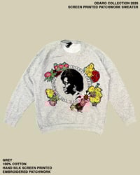 ODARO COLLECTION 2025SCREEN PRINTED PATCHWORK SWEATER #02