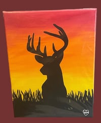 Deer Shadow Sunset