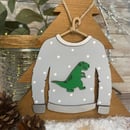 Image 2 of Dinosaur Christmas Jumper