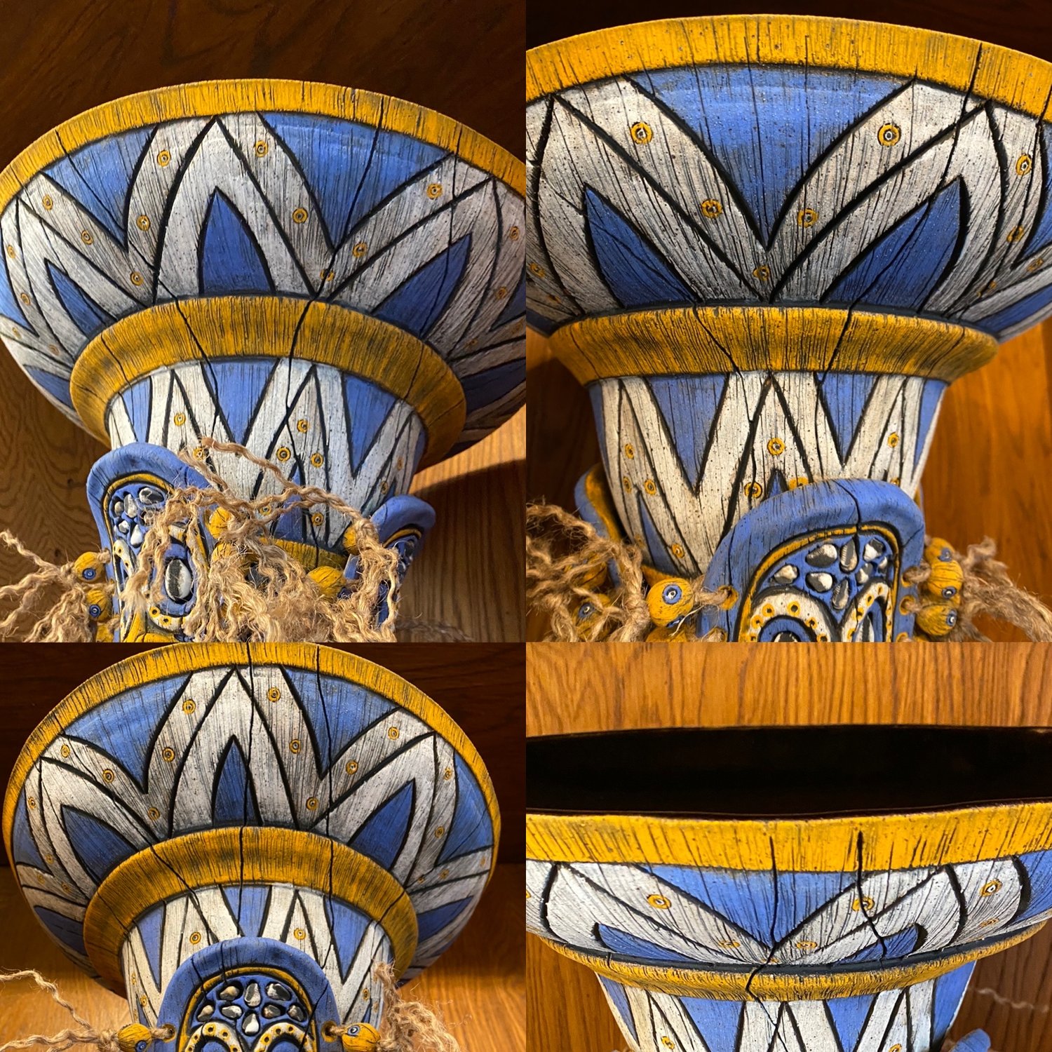 Image of 1/1 Wheelthrown and Hand Carved Sepik Phallacy Bowl - US Shipping and Insurance Included
