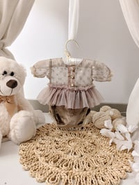 Image 1 of Photo prop | Newborn photo session body-dress| Bessie | brown