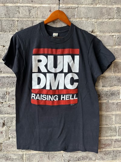 Image of Rare 1986 Vintage “RUN DMC - RAISING HELL” Single-Stitched Rap Tee