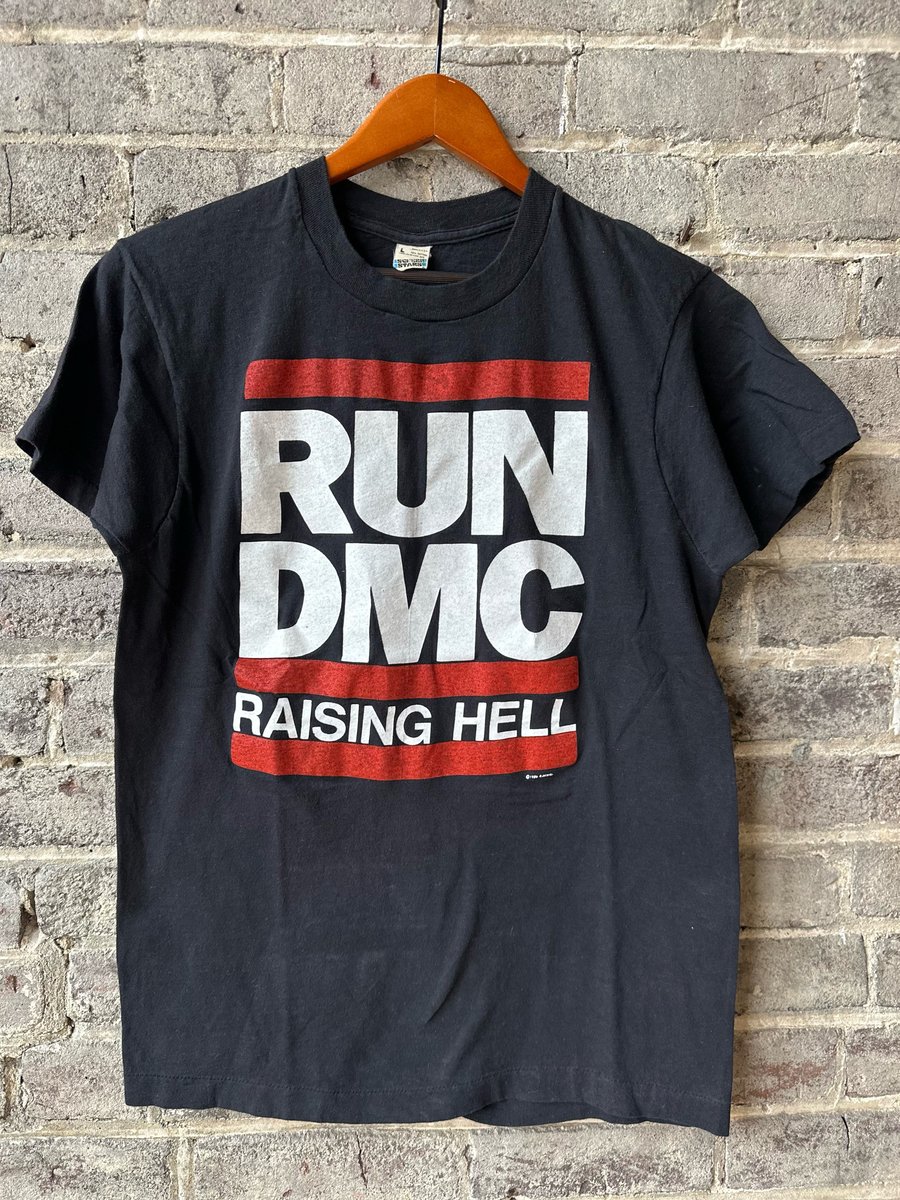 Image of Rare 1986 Vintage “RUN DMC - RAISING HELL” Single-Stitched Rap Tee