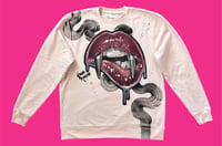 Image 1 of “DRACULA” CUSTOM PAINTED PULLOVER SWEATSHIRT XL