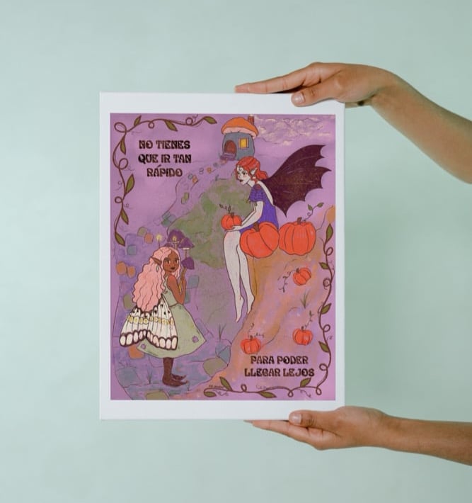 Image of The Bat and the Moth Art Print