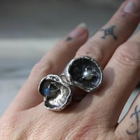 Image 4 of Cupule Ring with Pearl size 6.5