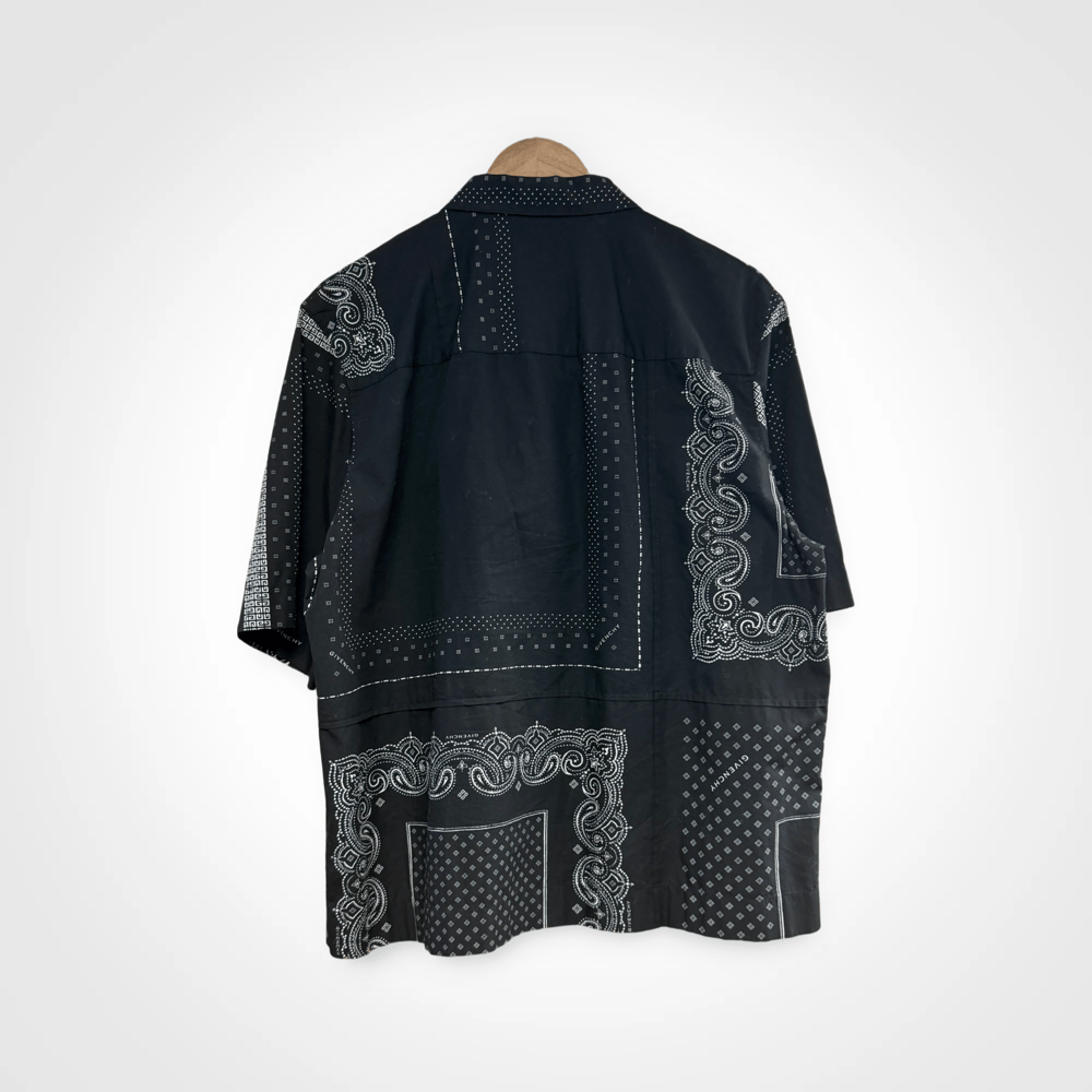 Image of Givenchy Bandana Zip Up Shirt